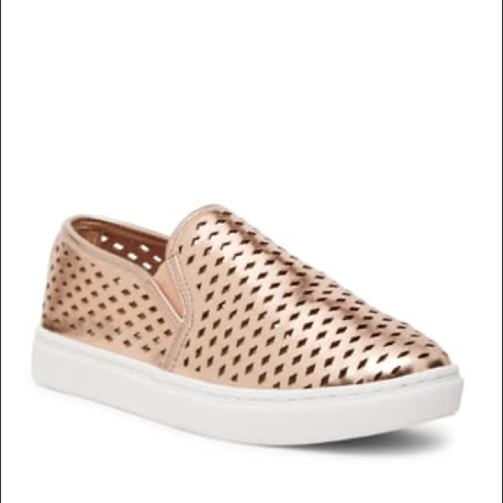 Rose gold Steve Madden zeena slip on sneaker